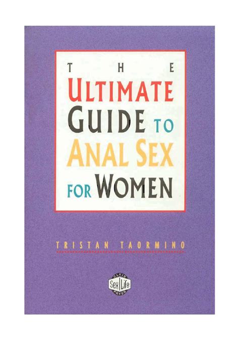 tristan taormino anal|Tristan taorminos ultimate guide to anal sex 2